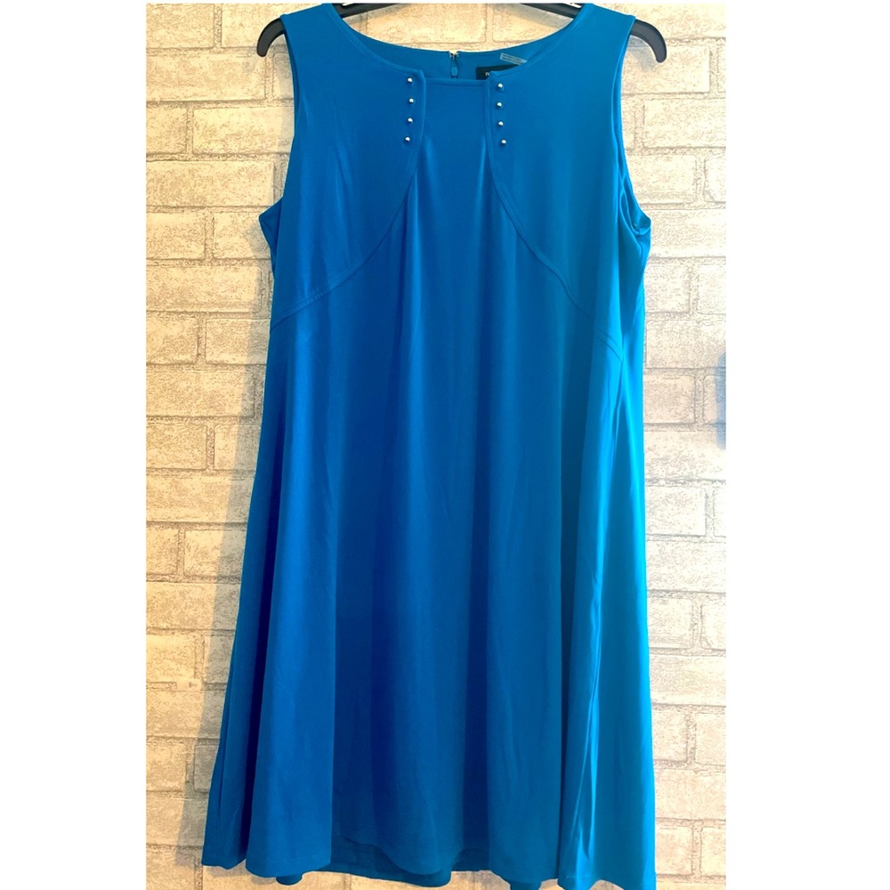 Ivanka Trump Tuk Blue Sleeveless Dress woman’s size 18